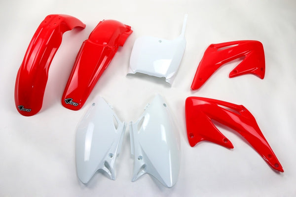 НЛО пластмасов комплект OEM цвят червен/бял Honda CRF250R/450R Hokit106@999