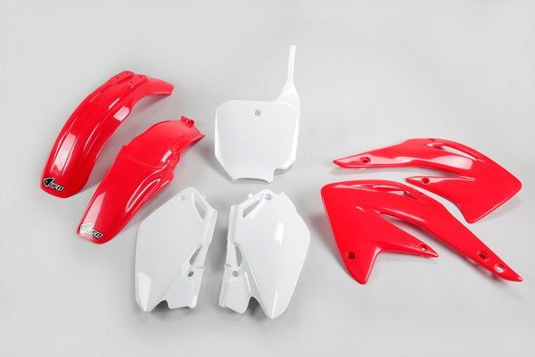 НЛО пластмасов комплект OEM цвят червен/бял Honda CR85R/RB Hokit109@999