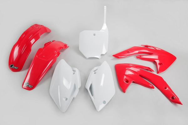 НЛО пластмасов комплект OEM цвят червен/бял Honda CRF150R/150F Hokit111@999