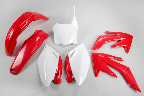 НЛО пластмасов комплект OEM цвят червено/бяло (2009) Honda CRF250R Hokit112@999