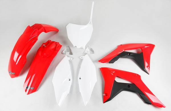 НЛО пластмасов комплект OEM Color (2017) Червено/черно/бяло Honda CRF450R Hokit119@999