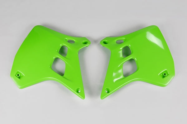НЛО радиатор покрива зелено Kawasaki KX250 KA02729#026