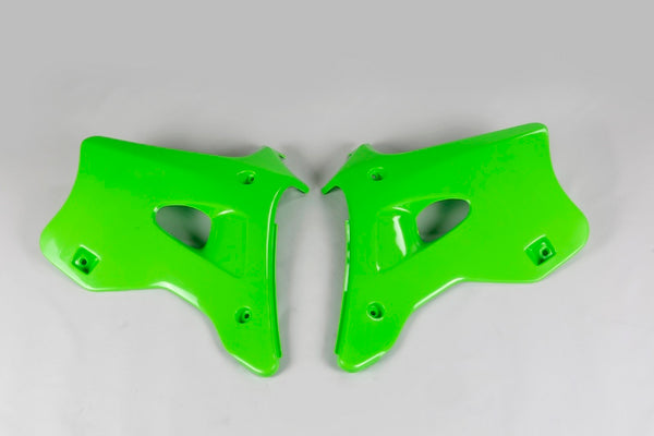 НЛО радиатор покрива зелено Kawasaki KX125/250 KA02768#026