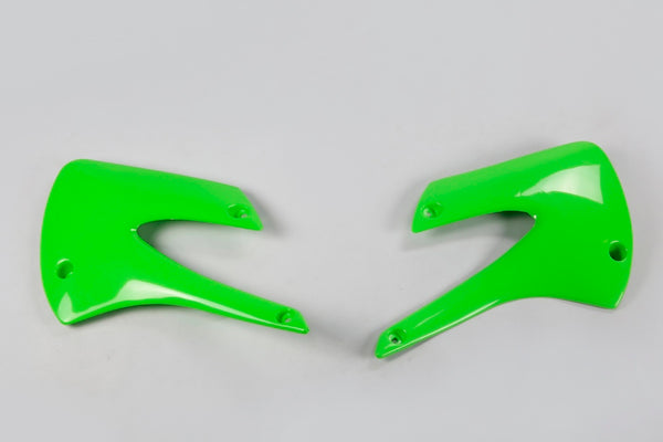 НЛО радиатор покрива зелено Kawasaki KX85/80 KA03717#026