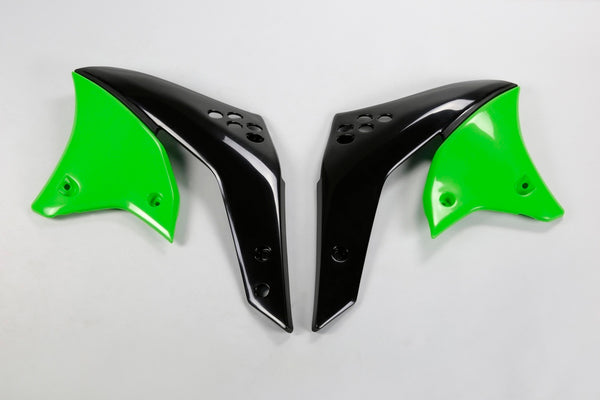 НЛО радиатор покрива зелено Kawasaki KX250F KA03767#026