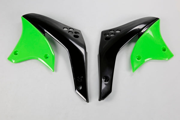 НЛО радиатор покрива зелено Kawasaki KX250F KA03770#026