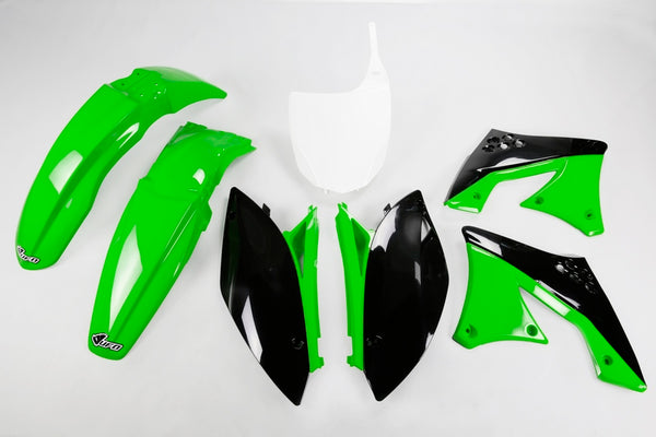 UFO Plastic Kit Oem Color Green/Black Kawasaki KX250F Kakit215@999