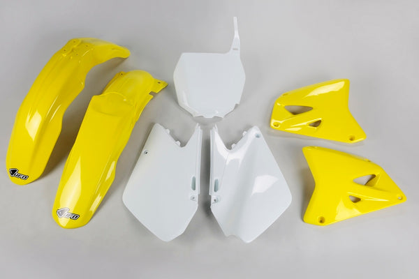 НЛО пластмасов комплект OEM цвят жълт/бял Suzuki RM125/250 Sukit402@999