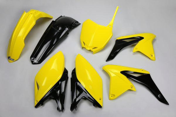 НЛО пластмасов комплект OEM цвят (2014) Жълто/черен Suzuki RM-Z250 Sukit416@999