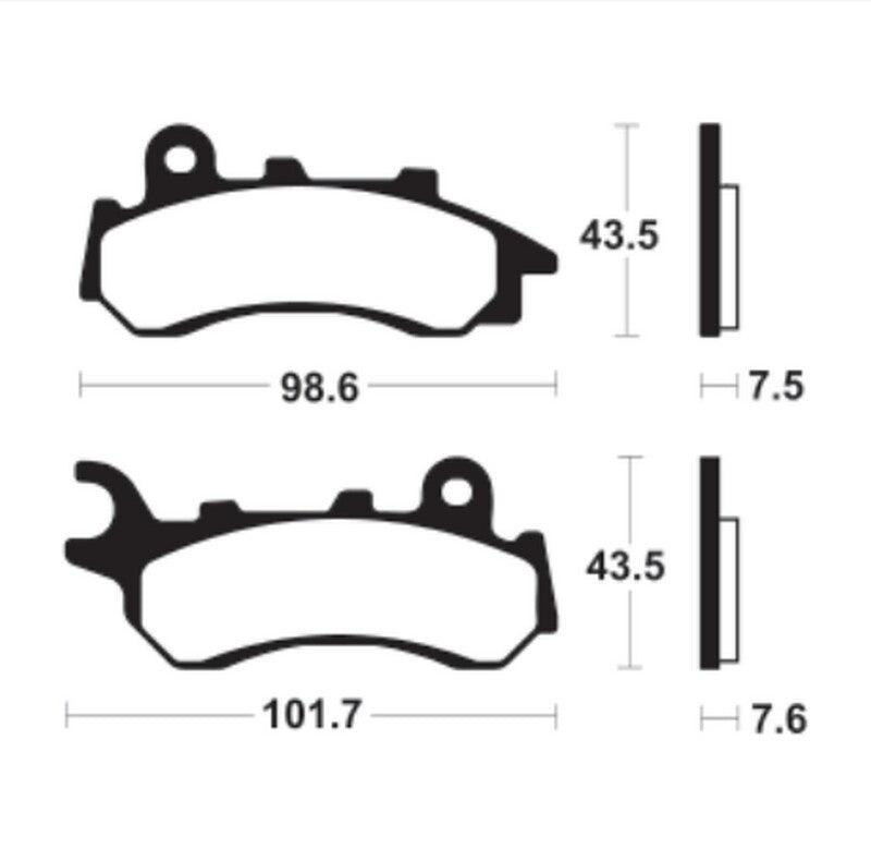 Tecnium органични спирачни накладки - ME464 (за Nissin Caliper) 1090542