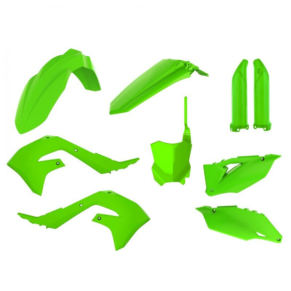 Полицейски пристанищен пластмасов комплект вар Зелен Kawasaki KX450 91025