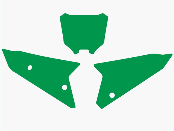 Blackbird Plate Stickers Green Honda CRF450 3147/000008
