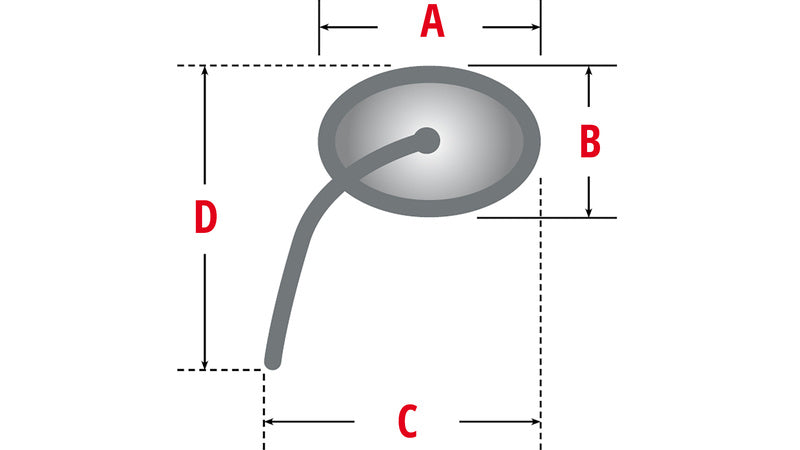 Highside Mirror Stealth -X3 със LED светлинен стълб (двойка) 301-452