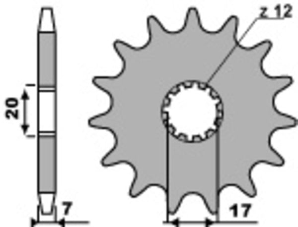 PBR Steel Standard Front Spook 2064 - 428 2064 11 18nc