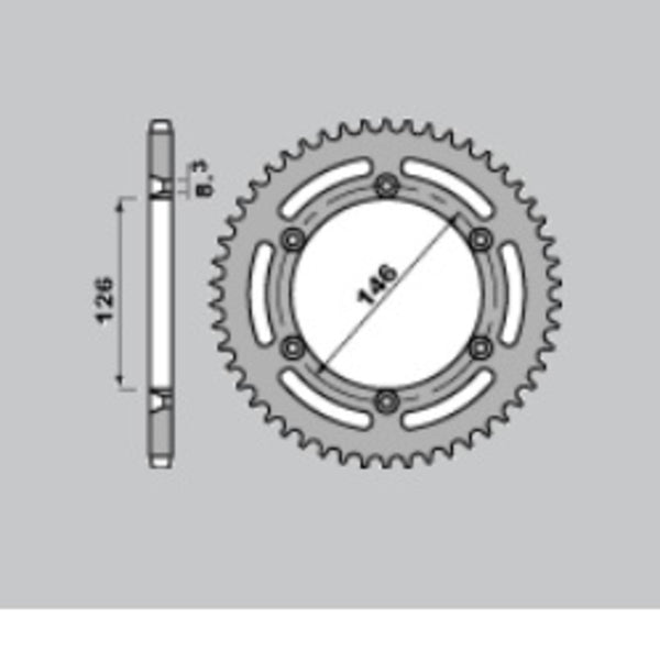 PBR Standard C45 Steel заден плотове 805 - 428 805 60 C45
