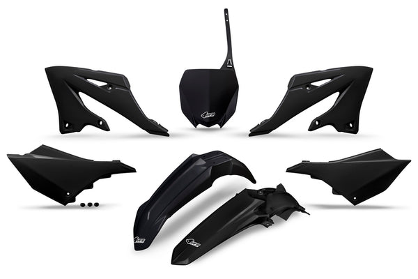 UFO Plastic Kit - Black Yamaha YZ125/250 Yakit324@001