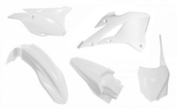Racetech Plastic Kit-White to Kawasaki KX85/112 R-KITKX0-BN0-585