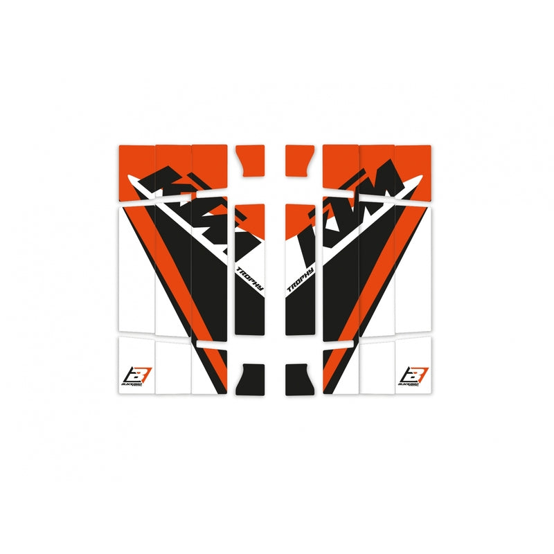 Blackbird Replica Trophy 21 Radiator Louvers Graphic Kit - KTM EXC A503R20