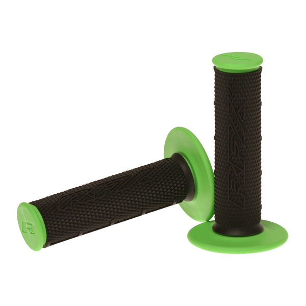 RFX Pro Series Dual Compound Grips Black Center (Black/Green) Pair FXHG2010099GN