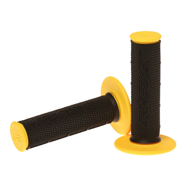 RFX Pro Series Dual Compound Grips Black Center (Black/Yellow) Pair FXHG2010099LY