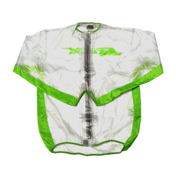 RFX Sport Wet Jacket (Clear/Green) Size Adult Size L FXWJ107LG55GN 
