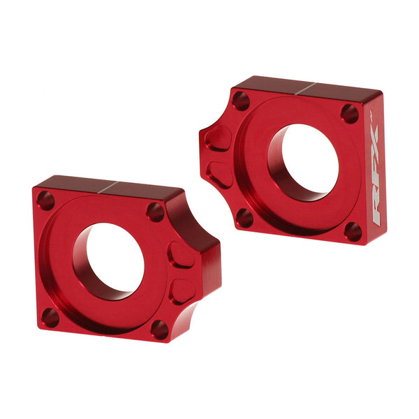 RFX PRO Rear Axle Adjusters Blocks - Red FXAB4020099RD