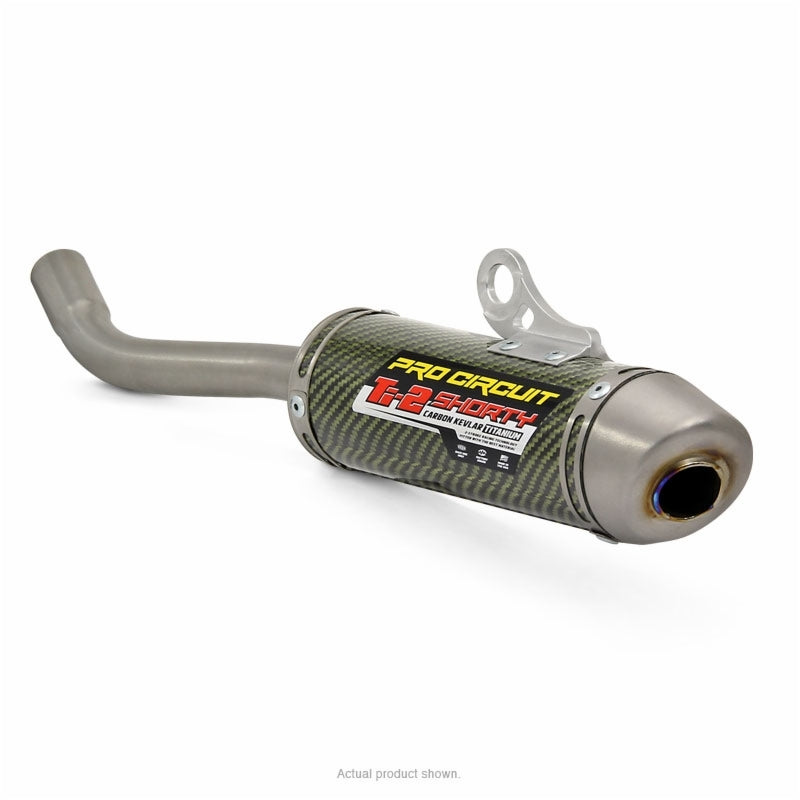 PRO CIRCUIT Ti-2 Shorty Silencer Titanium/Kevlar - Yamaha YZ 125 1132212K 