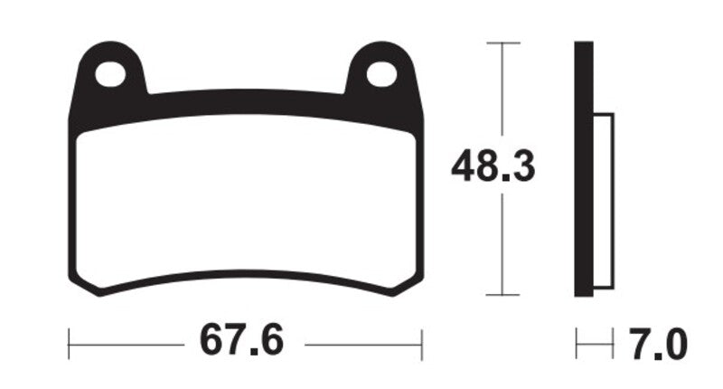 Изпълнение на Tecnium Street Snerited Metal спирачни накладки - MF433 1121226