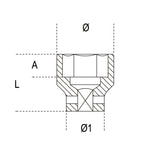 Beta Impact Socket Normal Series 65mm 007280065