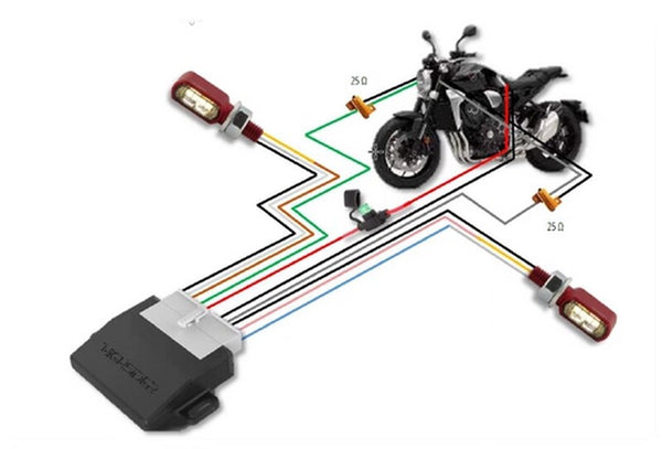 Highsider BL Control Box CB4-for 2-in-1 flashers at Honda-208-112