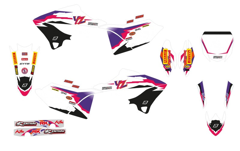 Blackbird Replica Team Yamaha Factory 23, 50 -годишнина Пълен графичен комплект 8250R11/01