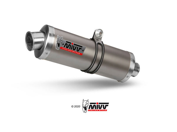 MIVV Slip-On Exhaust Y.064.L4 i rostfritt stål med sportig design, perfekt för motorcykeltuning inom reservdelar och tillbehör.