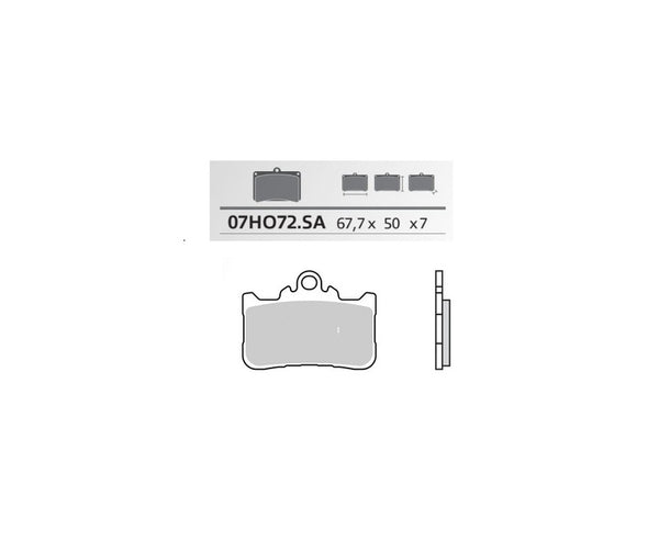 Brembo Street Snerited Metal спирачни накладки 07HO72SA 07HO72SA