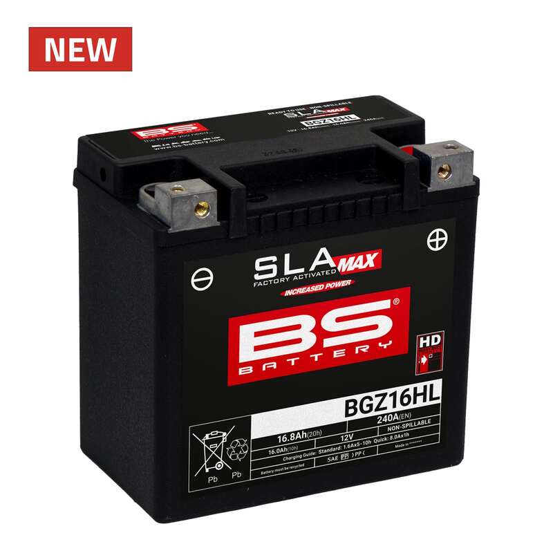 BS Battery SLA MAX поддръжка на батерията БЕЗПЛАТНА Фабрика Активирана - BGZ16HL