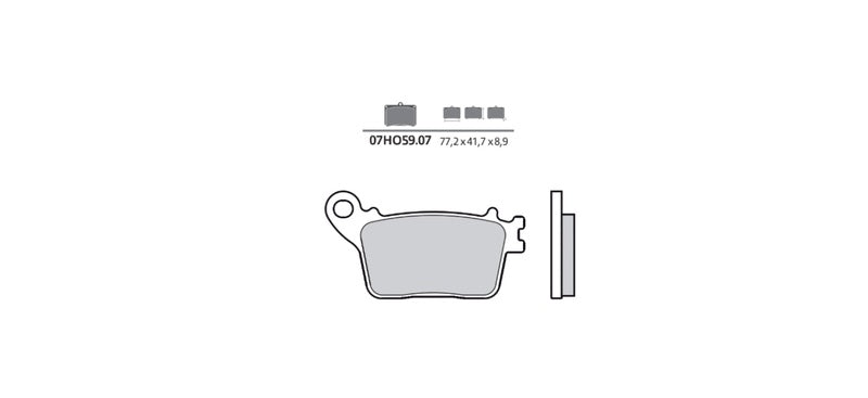 BREMBO Carbon Ceramic Brake Pads - 07HO5907 07HO5907