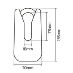 Oxford Monster Disc Lock - Yellow Of36m