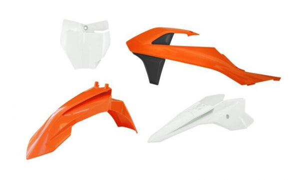 Пластмасов комплект Racetech Plastic-4 Черни и оранжеви до KTM R-Kitktm-AR1-050