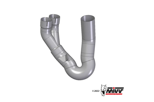 MIVV No-Catalyzer Pipe - D.049.C1 D.049.C1 i rostfritt stål för motorcykelavgassystem. Perfekt reservdel inom fordonsdelar och tillbehör.