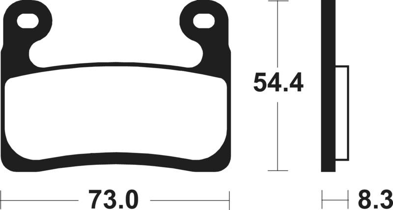 Изпълнение на Tecnium Street Snited Metal спирачни накладки - MF460 1127819