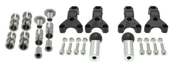 Racetech Spheric Fitting Kit Hand Guard Ø22/28.6mm - Universal R -Kitmount006
