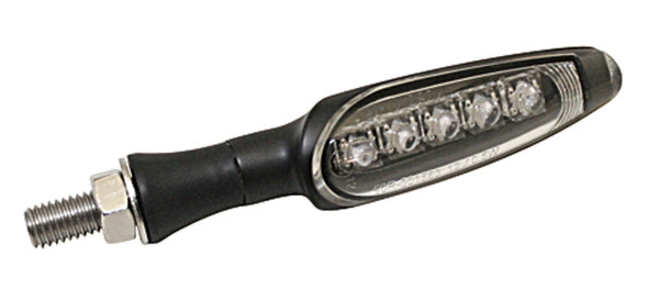 Koso LED flashers-matte black | E-approved | Pieces | He015ki0
