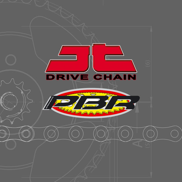 JT/PBR верига комплект 530Z3 16/43 Супер подсилено- Стандартно задно зъбно колело-- _ _