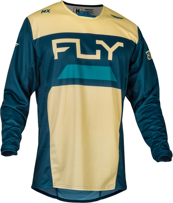 Fly Racing Kinetic Reload Jersey - Ivory/Navy/Cobalt 377-523L