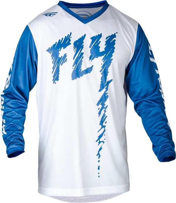 Fly Racing F-16 Youth Jersey-True Blue/White 377-223YXL