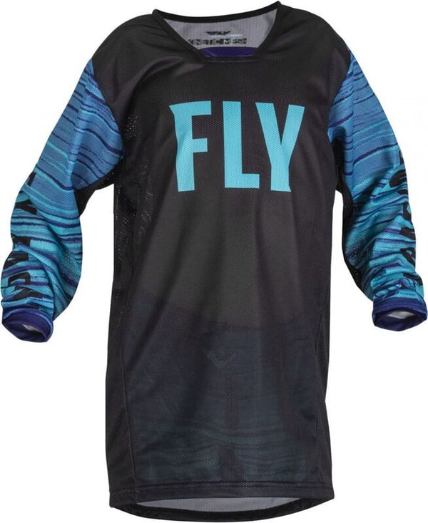 Fly Racing Youth Kinetic Mesh Jersey Black/Blue/Purple YM 376-332YM