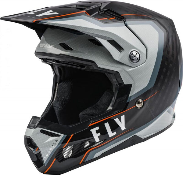 Escape Racing Formula Carbon Axon Helmet Black/Grey/Orange XL 73-4428X
