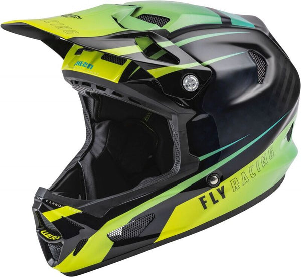 Fly Racing Werx-R шлем Hi-vis/Teal Carbon LG 73-9223L