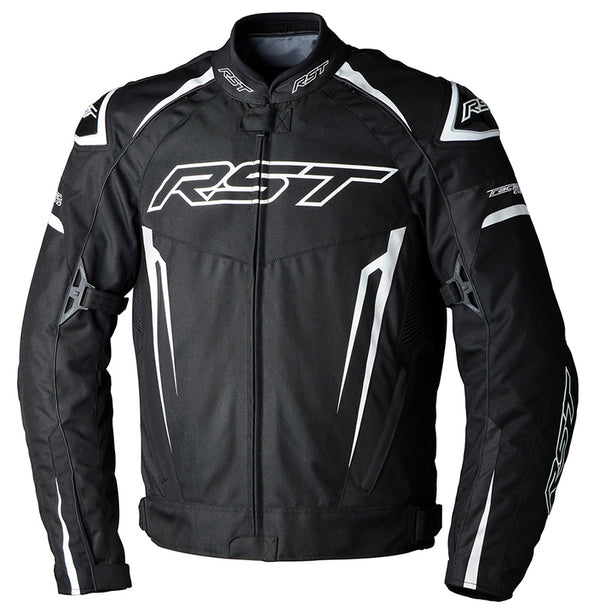 RST TRACTECH EVO 5 CE Jacket Textile - Black/White/Black 103485WHI -40