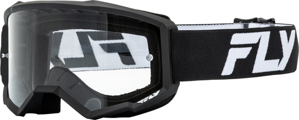 Escape Racing Focus Cross Glasses Бяло/Черно - прозрачен обектив