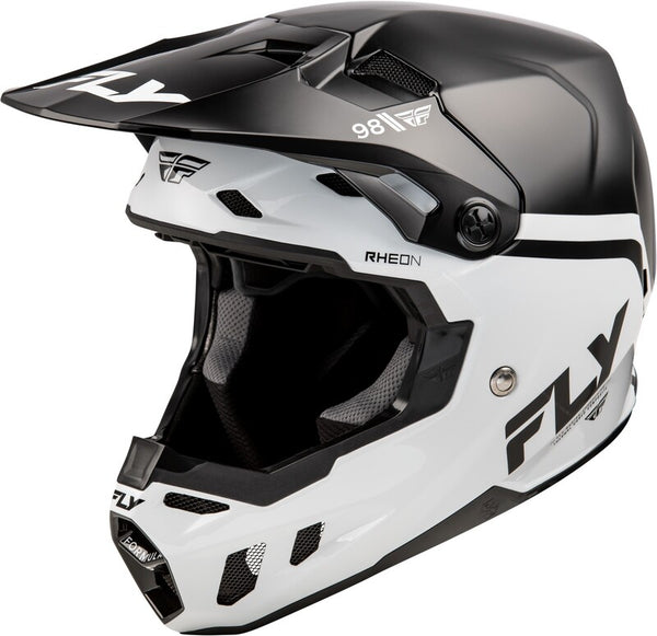 Fly Racing Formula CC Objective Helmet - Black/White 73-4349L